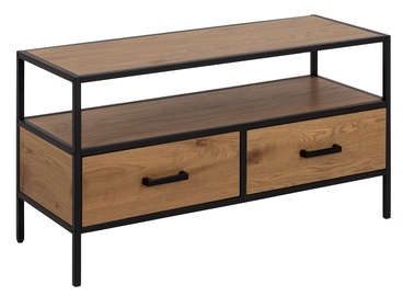 TV galds Home4you Seaford, melna/ozola, 900 mm x 350 mm x 500 mm