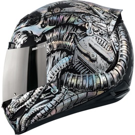 Icon Helmet AM Bioskull Multicolor L