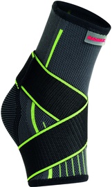 Mad Max 3D Compressive Ankle Support With Strap Dark Grey/Neon Green L