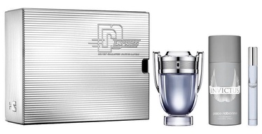 Набор для мужчин Paco Rabanne Invictus 50 ml EDT + 100 ml Shower Gel + 10 ml EDT