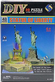 Tommy Toys DIY 3D Puzzle Statue Of Liberty 48pcs 414426