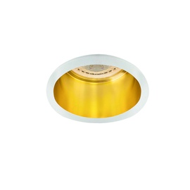 Iebūvēta lampa padziļinājums Kanlux Spag D, 35W, GU10, balta/dzeltena