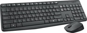 Klaviatūra Logitech Wireless Keyboard/Mouse Combo MK235 Grey RU