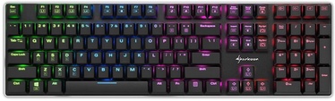 Spēļu tastatūra Sharkoon PureWriter Kailh Red EN