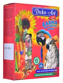 Sausa pārtika Dako-Art Complete Food For Large Parrots, lieliem papagaiļiem, 0.8 kg