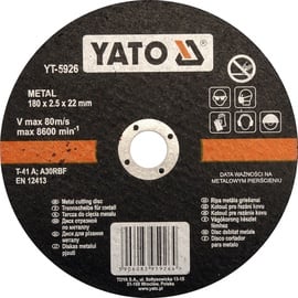 Yato YT-5926 Metal Cutting Disc 180mm