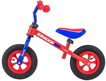 Vaikiškas dviratis Milly Mally Dragon Air Balance Bike Red Blue 2794