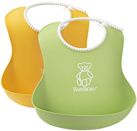 BabyBjorn Soft Bib 2-Pack Green/Yellow 046203