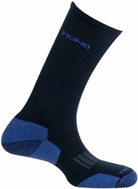 Носки Mund Socks Cross Country, синий/черный, 34/35/36/37