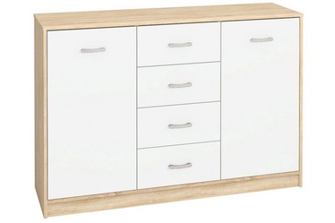 ML Meble Komoda 04 Chest of Drawers Sonoma/White