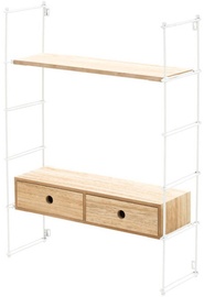 Plaukts Verners 4Living 555x755x180mm White/Wood