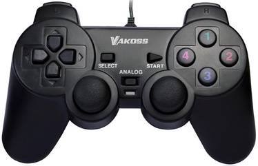 Vakoss Dual-Shock USB Gamepad Black