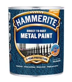 Краска-эмаль Hammerite Hammered, 2.5 l, серый