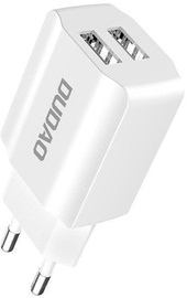 Lādētājs Dudao Home Travel Dual USB Wall Charger White