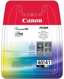Кассета для принтера Canon PG-40/CL-41, синий/черный/желтый/фиолетовый