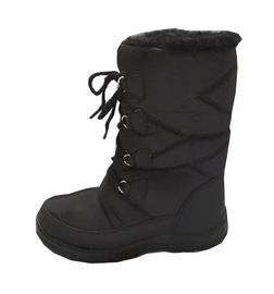 Снежные ботинки женские, с голенищем, c подкладкой, черный, 38 размер