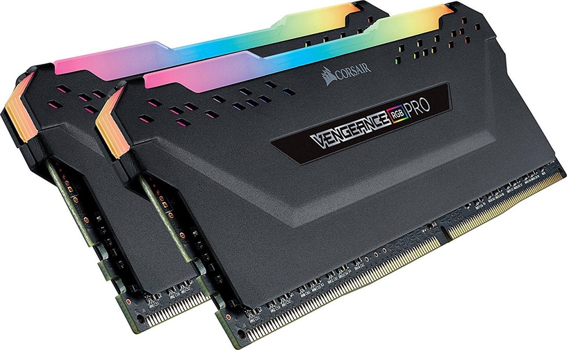 Operatyvioji atmintis (RAM) Corsair Vengeance RGB Pro Black, DDR4, 16 GB, 3000 MHz