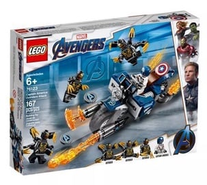 Konstruktor LEGO Super Heroes Kapten Ameerika: Outriderite rünnak 76123, 167 tk