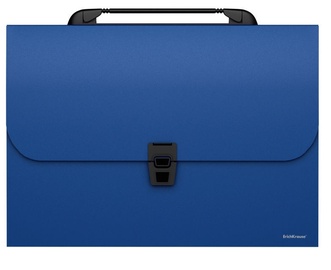 ErichKrause Briefcase With 12 Splitters Classic A4 Blue