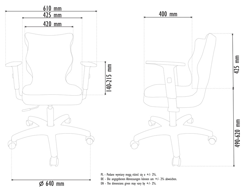 Biroja krēsls Duo TW17, balta/antracīta