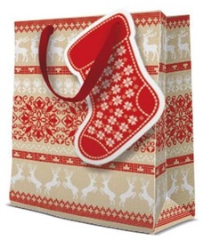 Paw Decor Collection Gift Bag Christmas Stocking 20x25x10cm