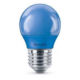 Лампочка Philips LED, синий, E27, 3.1 Вт, 470 лм