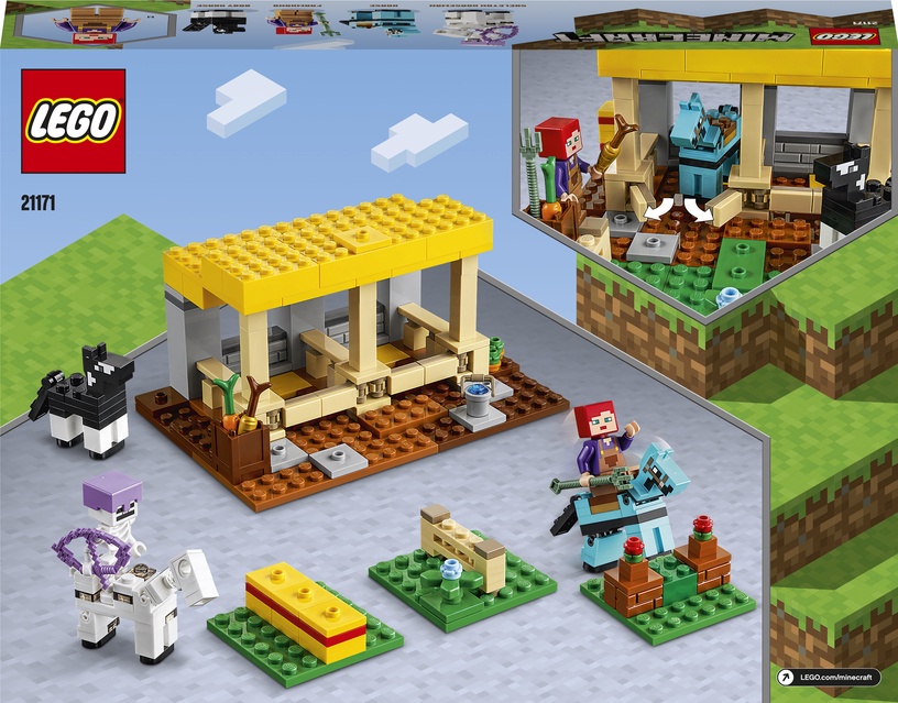 Konstruktor LEGO Minecraft Hobusetall 21171, 241 tk