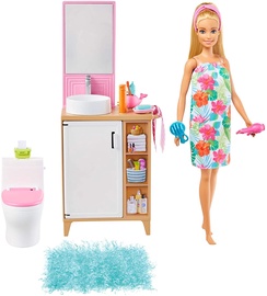 Mattel Barbie Bathroom Furniture & Doll GRG87