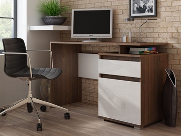Rakstāmgalds Pro Meble Milano PKC 105 Walnut/White