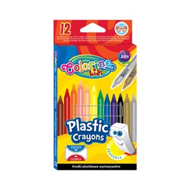 Восковые мелки Colorino PTR, многоцветный, 12 шт.