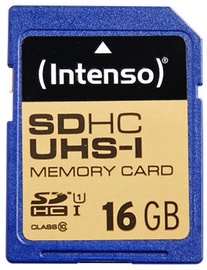 Atmiņas karte Intenso SDHC UHS-I, 16 GB