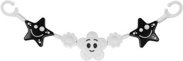 Игрушка для коляски Tullo Rattle Stars, белый/черный