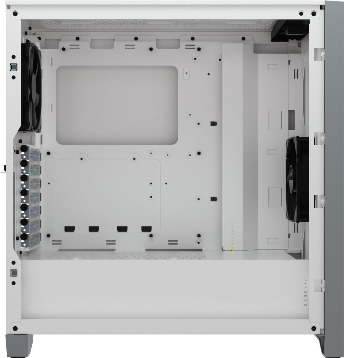 4000d airflow tempered glass mid tower atx case white
