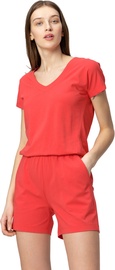 Audimas Soft Touch Modal Shorts Jumpsuit Poppy Red M
