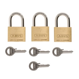 Замок Abus 60/40 Triples C, латунь, 60 мм x 40 мм
