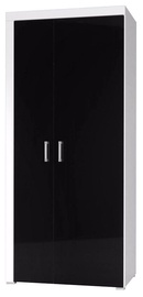 Skapis Cama Meble Samba White/Black, 90x55x203 cm