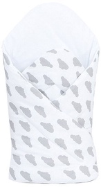 Bērnu guļammaiss MamoTato Clouds White, balta/pelēka, 78 cm