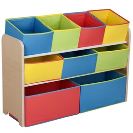 Delta Children Deluxe Multi Bin Toy Organizer Multi Color