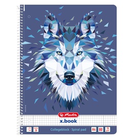 Записная книжка Herlitz Wild Animals 50027774, в клеточку, A4, 80 листов