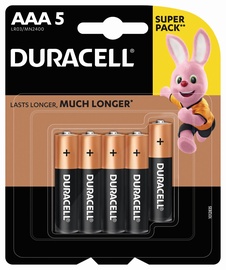 Baterijas Duracell DURB062, AAA, 1.5 V, 5 gab.