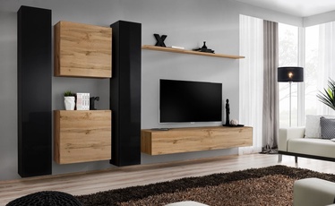 ASM Switch VI Wall Unit Black/Wotan Oak