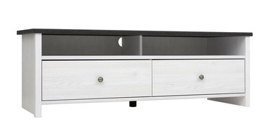 TV galds Black Red White Porto, brūna/balta, 1285x445x440 mm