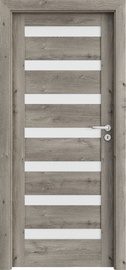 Полотно межкомнатной двери внутреннее помещение Porta PORTAVERTE D7, левосторонняя, дубовый, 203 см x 64.4 см x 4 см