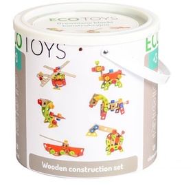Конструктор EcoToys Wooden, 120 шт.