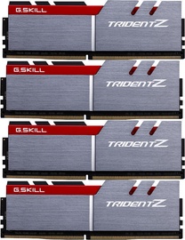 G.SKILL Trident Z Silver/Red 64GB 3600MHz CL17 DDR4 KIT OF 4 F4-3600C17Q-64GTZ