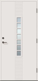 Дверь улица Andre 7R, левосторонняя, белый, 209 x 99 x 6.2 см