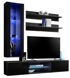 ASM Fly S2 Living Room Wall Unit Set Black