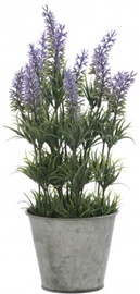 Искусственные цветы в вазоне лаванда 4Living, зеленый/серый/фиолетовый, 330 мм