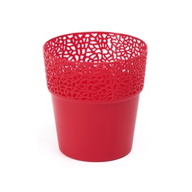 Puķu pods 658, plastmasa, Ø 170 mm, sarkana
