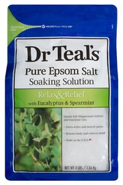 Vannas sāls Dr Teal's Pure Epsom Relax & Relief Eucalyptus & Spearmint, 1360 g